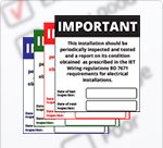 Service & inspection Labels